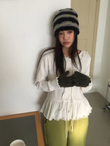 Mohave Frill Knit Cardigan (2 Colors)