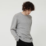 カシミアブレンドウールクルーネックニット GRAY
