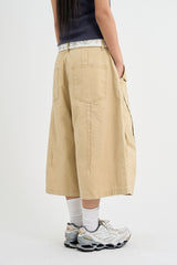 Ocean Pintuck Bermuda Pants