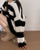 [MADE] Moon stripe wool knitwear