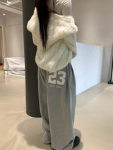 23 patch wide sweat pants(3color)
