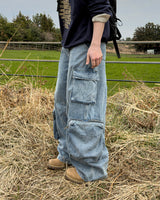 Denver Multi Cargo Denim Pants
