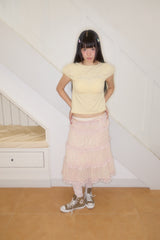 SHINING SKULL HOTFIX TOP (LEMON)