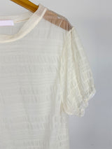 SHEER PUFF BLOUSE (4C)