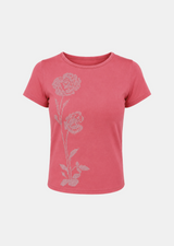 Azelie Rhinestone Flower Tee