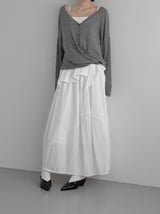 Two-way Loose Fit Wrap Balloon Cardigan
