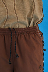 STRING NYLON PANTS / BROWN