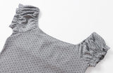 Rina Dot Frill Top
