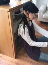 Elt ボカシシャーリングストラップスリムフードTシャツ