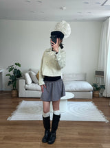 cropped spring trench jacket