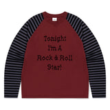 ロックスターラグランストライプ長袖T