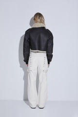 EYELET CARGO PANTS