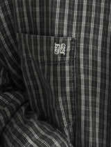 [ASCLO MADE] Tencel Indigo Washed Check Shirt