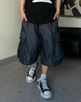 SL Raw Denim Cargo Bermuda Pants (2C)