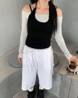 Off shirring T
