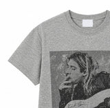 Grunge Vintage Photo Print Short Sleeve T-shirt