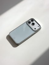 [MADE] ピグメントエポキシシルバーバンバーケース [iPhone/Galaxy] - スモークグリーン