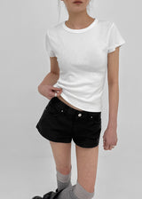[MADE] Pobello Basic Round-Neck Short Sleeve Top
