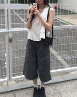 スタッドバミューダパンツ