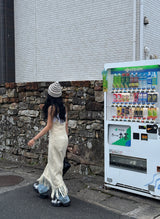 ビンテージライトブルーワイドパンツ