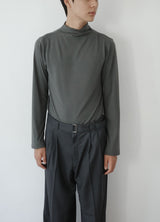 drape mock neck tee