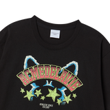 25SS STAR RABBIT SHORT SLEEVE T-SHIRT BLACK