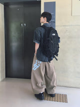  Loose Patch Washed Half Shirt 2C
