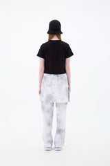 RAINDROP SKIRT PANTS / BLACK