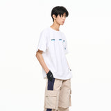 ドットプリント半袖Tシャツ