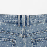 4パートデストロイドドットデニムパンツ code 21102