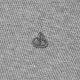 KIRSH PLAIN SLIM FIT HENLEY NECK T-SHIRT - GRAY  