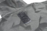 クロップダメージスウェットシャツ (BLACK)