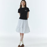 Shape Logo Slim Span T-Shirt Black