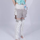 grandma‘s floral split shorts