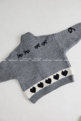 Nyangdeng's nose-dishon tteokbokki knit cardigan