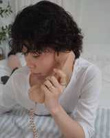 [925SILVER] DRAPE WAVE FRILL RING