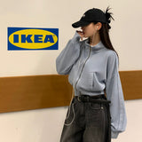 [BELLIDE MADE] ピグメントトゥウェイハーフネックジップアップ