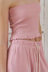 Waffle comfort top_pink
