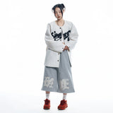 ENOE Patch Sweat Bermuda Pants - GREY