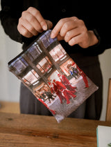 winter santa pouch