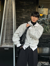 INF High-neck cardigan