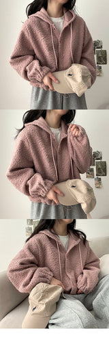 Dali Wool String Avant Snap Hooded Jumper