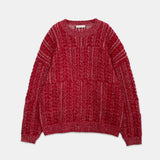 LMN ブレンデッドユートーンケーブルラウンドニット(3 colors)