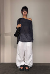Onf Nylon Parachute Pintuck Balloon Pants 6color