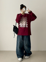 NT Gradient Noise Printed Long Sleeve Tee
