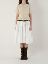 Button midi skirt