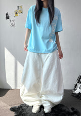 Back Check Pocket Cotton Balloon Fit Pants 5color