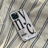 NYC フォーンケースベージュ (card)