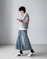 Able Lettering Bermuda Denim