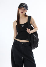 BASIC LOGO SLEEVELESS_BLACK